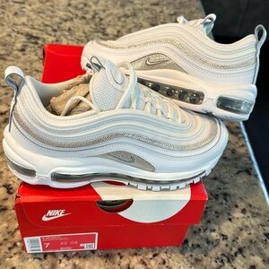 Nike air max 97 white/chrome platinum tint